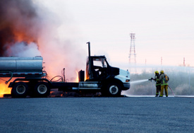 Fiery Semi-Truck wreck closed Mass. Pike in Ludlow