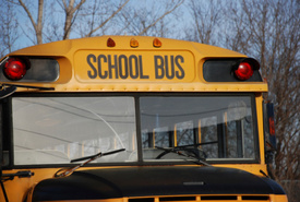 NJ school bus flipped after motor vehicle crash, 5 injured