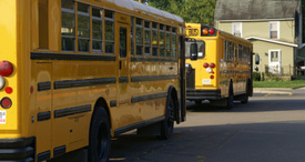 Penfield New York car-bus collision: Two injured after pickup and 2-bus crash