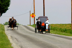 Some Amish Reject Safety Triangles Designed for Their Safety