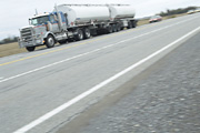 New York big rig flips – spills chlorine chemicals on highway!